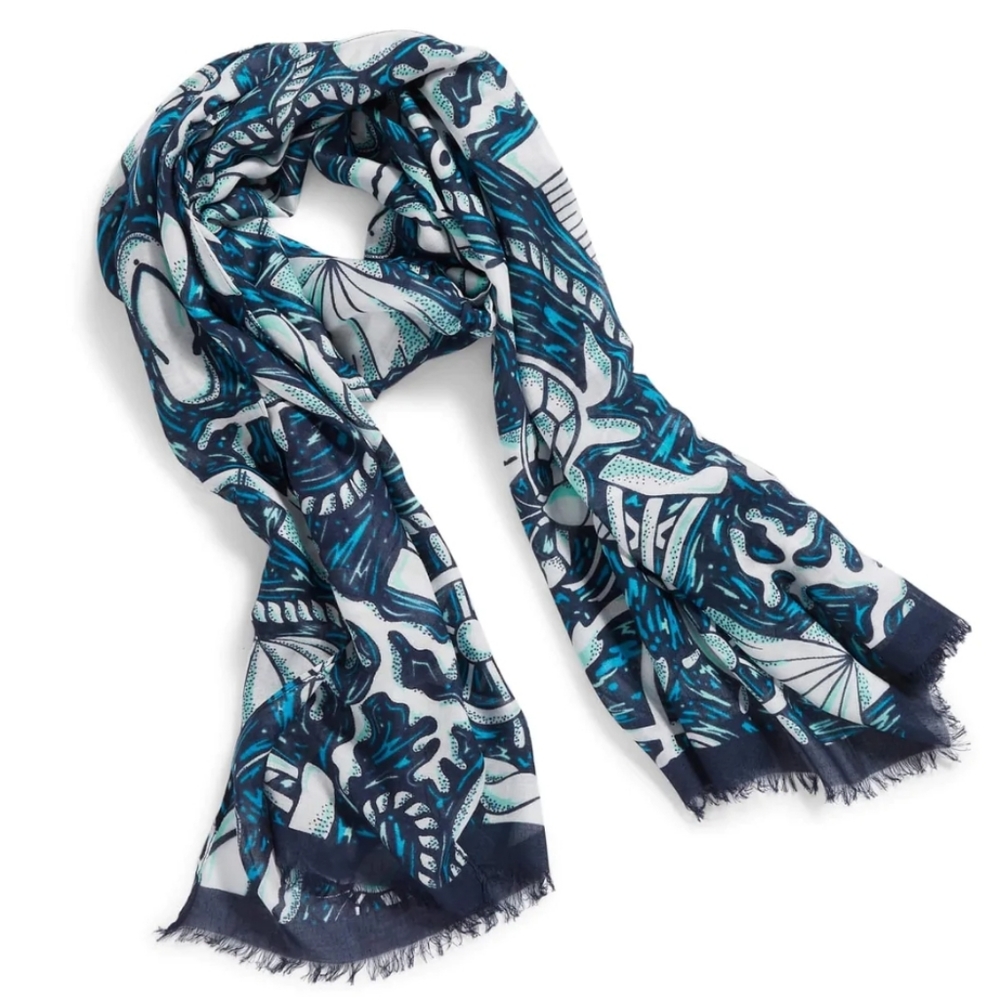 Vera Bradley Shore Enough Soft Fringe Scarf
